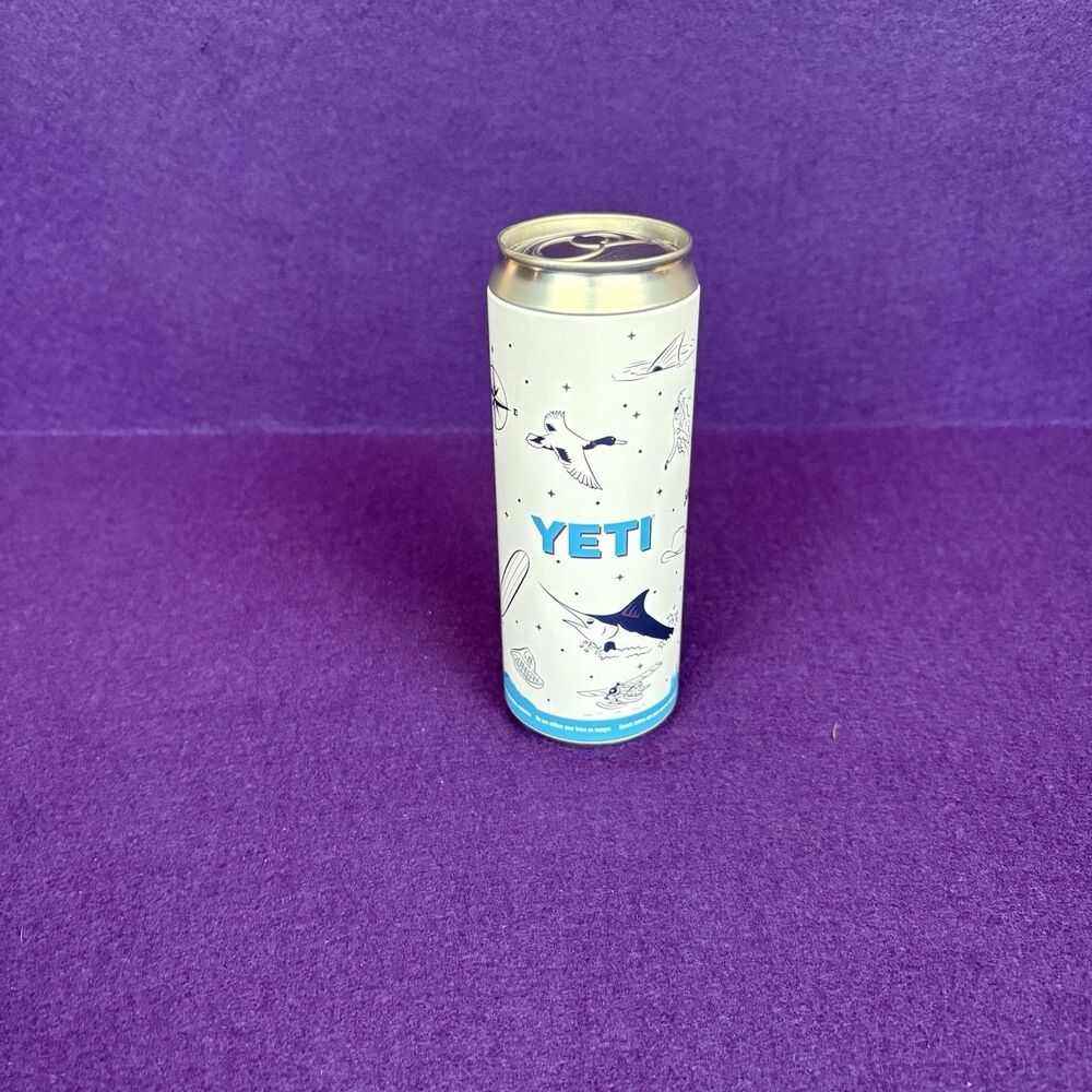 Yeti Stash Can Pop Top Tall Slender All Over Print NWOT